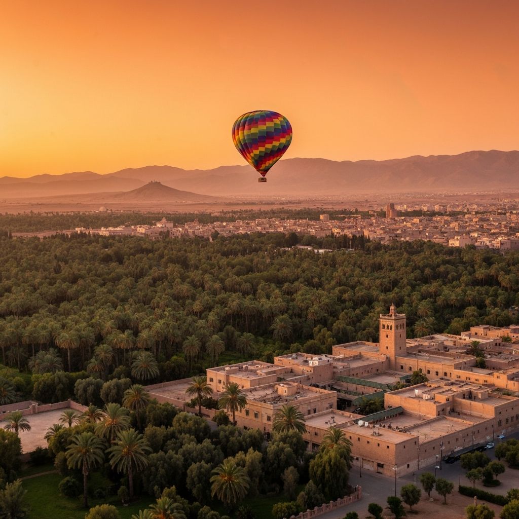 Hot Air Balloon Flight over Marrakech with Breakfast